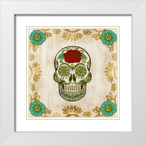 Day of the Dead III White Modern Wood Framed Art Print with Double Matting by Popp, Grace
