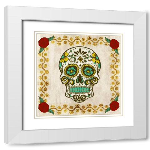 Day of the Dead IV White Modern Wood Framed Art Print with Double Matting by Popp, Grace