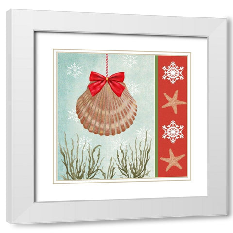 Christmas Coastal I White Modern Wood Framed Art Print with Double Matting by Reynolds, Jade