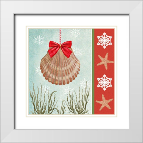 Christmas Coastal I White Modern Wood Framed Art Print with Double Matting by Reynolds, Jade