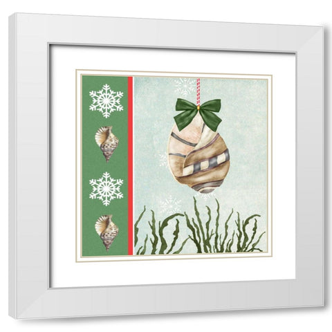 Christmas Coastal IV White Modern Wood Framed Art Print with Double Matting by Reynolds, Jade