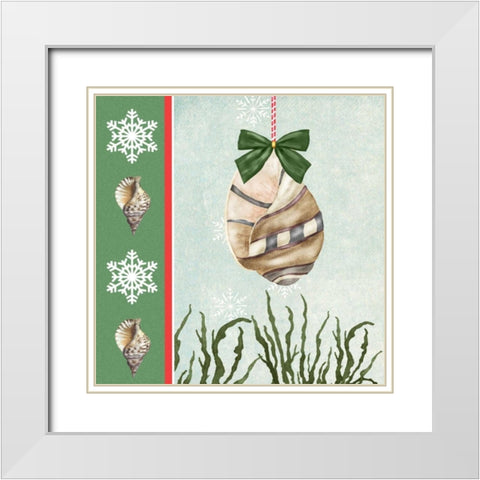 Christmas Coastal IV White Modern Wood Framed Art Print with Double Matting by Reynolds, Jade