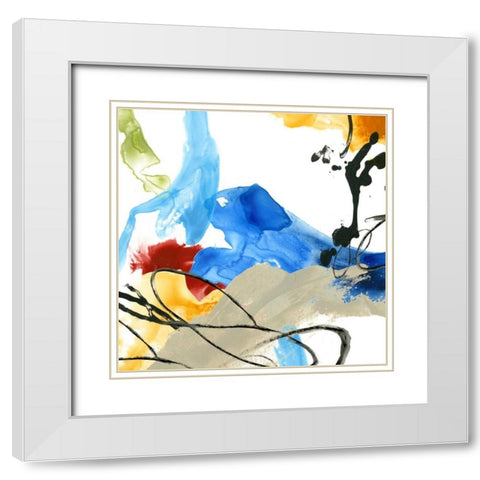 Formulation I White Modern Wood Framed Art Print with Double Matting by Vess, June Erica