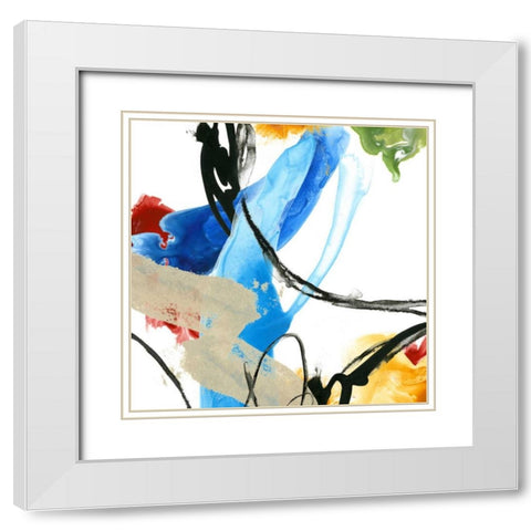 Formulation II White Modern Wood Framed Art Print with Double Matting by Vess, June Erica