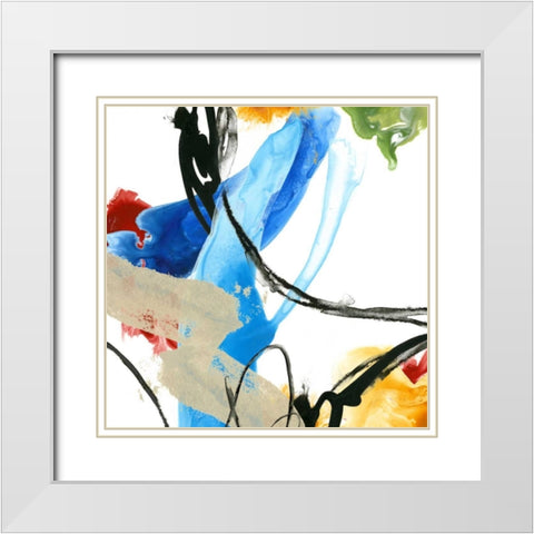 Formulation II White Modern Wood Framed Art Print with Double Matting by Vess, June Erica