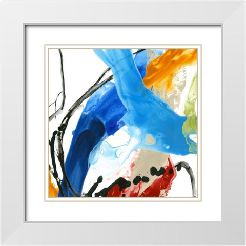 Formulation III White Modern Wood Framed Art Print with Double Matting by Vess, June Erica