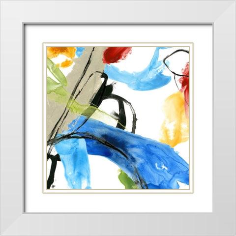 Formulation IV White Modern Wood Framed Art Print with Double Matting by Vess, June Erica