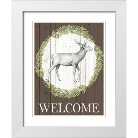 Woodland Walk I White Modern Wood Framed Art Print with Double Matting by Popp, Grace