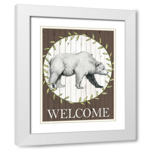 Woodland Walk III White Modern Wood Framed Art Print with Double Matting by Popp, Grace