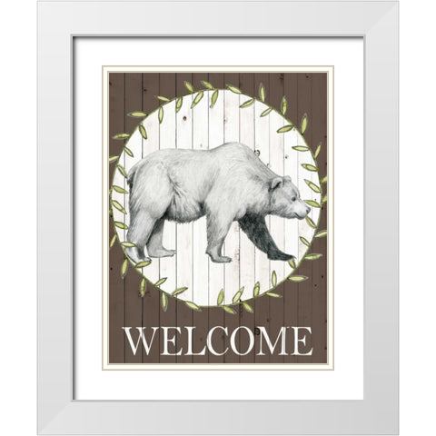 Woodland Walk III White Modern Wood Framed Art Print with Double Matting by Popp, Grace