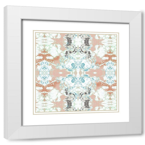 Pretty Mirror II White Modern Wood Framed Art Print with Double Matting by Goldberger, Jennifer