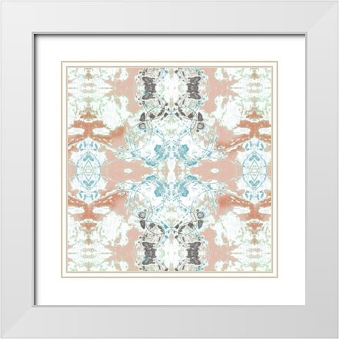 Pretty Mirror II White Modern Wood Framed Art Print with Double Matting by Goldberger, Jennifer