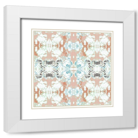 Pretty Mirror III White Modern Wood Framed Art Print with Double Matting by Goldberger, Jennifer