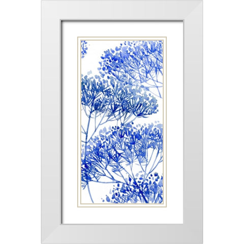 Little Sapling I White Modern Wood Framed Art Print with Double Matting by Wang, Melissa