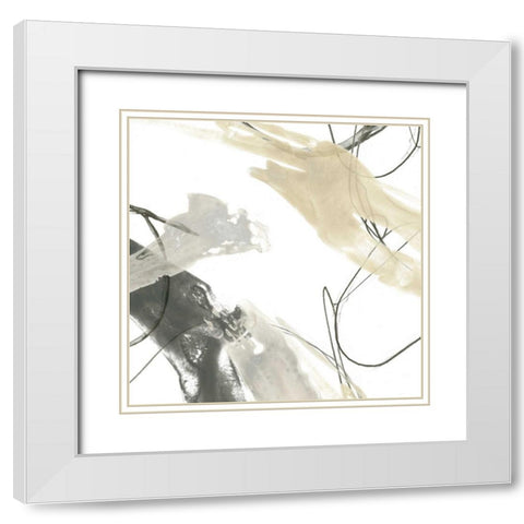 Monochrome Momentum IV White Modern Wood Framed Art Print with Double Matting by Vess, June Erica