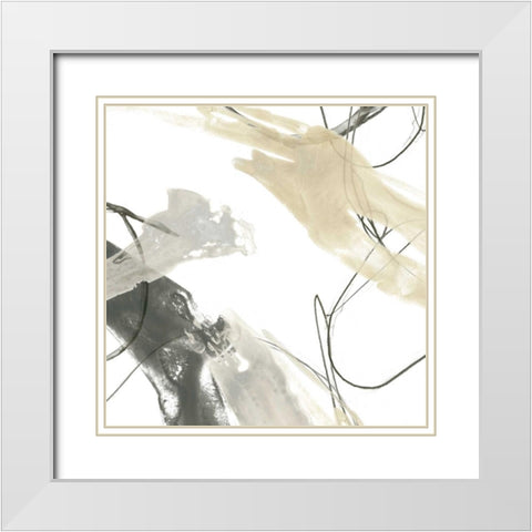 Monochrome Momentum IV White Modern Wood Framed Art Print with Double Matting by Vess, June Erica