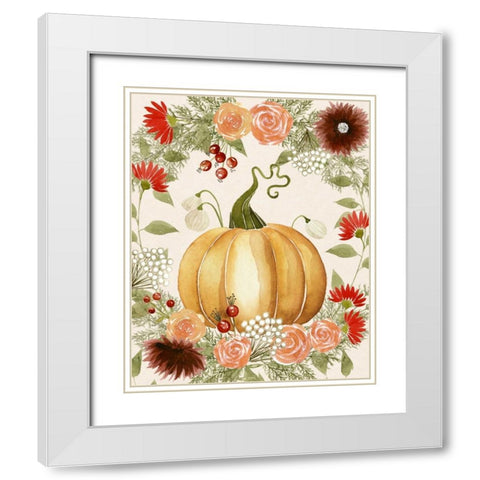 Red Autumn I White Modern Wood Framed Art Print with Double Matting by Popp, Grace