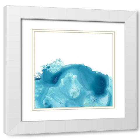 Splash Wave IV White Modern Wood Framed Art Print with Double Matting by Vess, June Erica