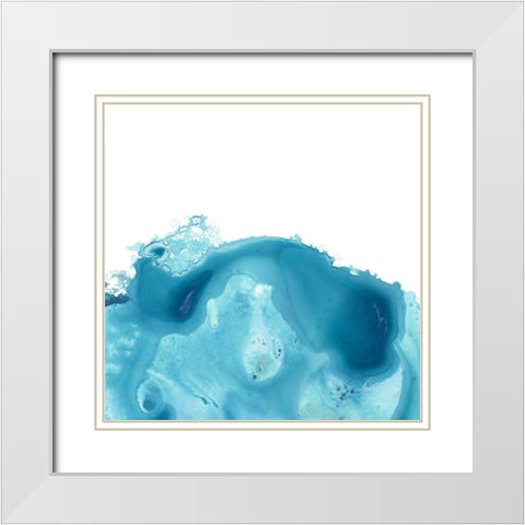 Splash Wave IV White Modern Wood Framed Art Print with Double Matting by Vess, June Erica