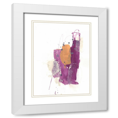 Slipstream I White Modern Wood Framed Art Print with Double Matting by Vess, June Erica