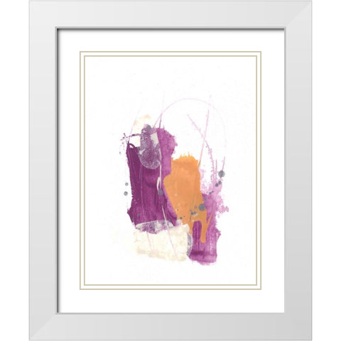 Slipstream II White Modern Wood Framed Art Print with Double Matting by Vess, June Erica