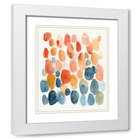 Citrus Season I White Modern Wood Framed Art Print with Double Matting by Zarris, Chariklia