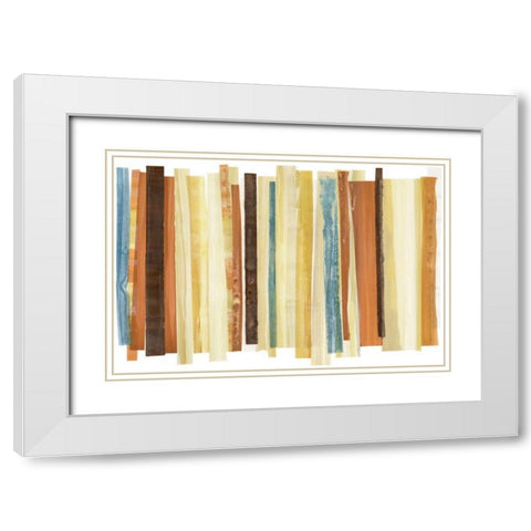 Evanescence 5 White Modern Wood Framed Art Print with Double Matting by Dag, Inc.