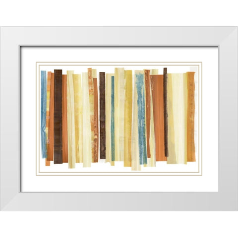 Evanescence 5 White Modern Wood Framed Art Print with Double Matting by Dag, Inc.