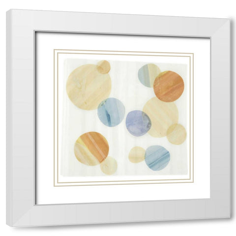 Evanescence 9 White Modern Wood Framed Art Print with Double Matting by Dag, Inc.