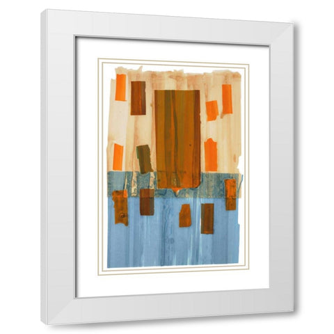Evanescence 16 White Modern Wood Framed Art Print with Double Matting by Dag, Inc.