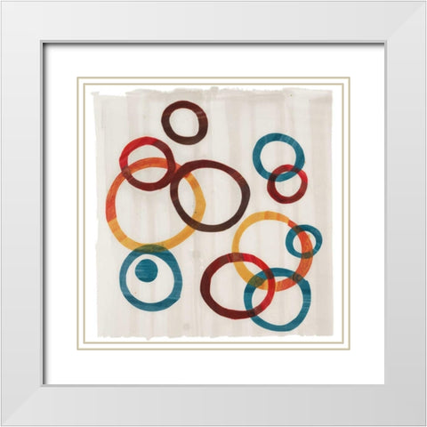 Evanescence 17 White Modern Wood Framed Art Print with Double Matting by Dag, Inc.