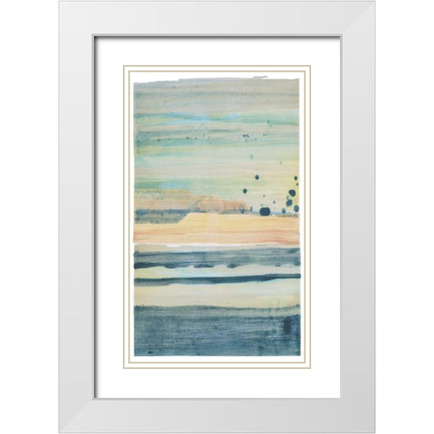 Evanescence 23 White Modern Wood Framed Art Print with Double Matting by Dag, Inc.
