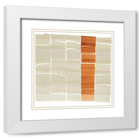 Evanescence 26 White Modern Wood Framed Art Print with Double Matting by Dag, Inc.