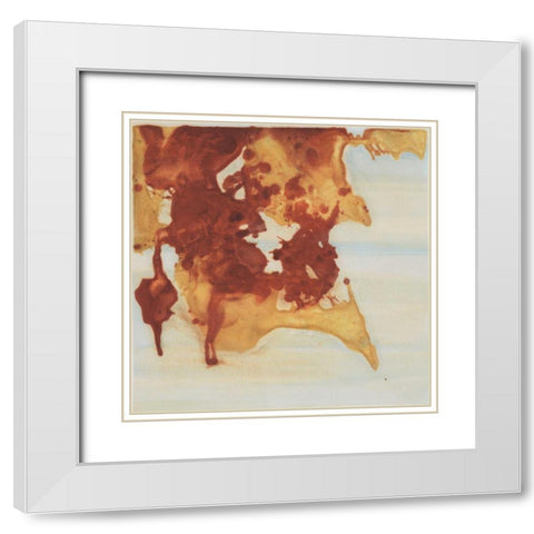 Evanescence 28 White Modern Wood Framed Art Print with Double Matting by Dag, Inc.