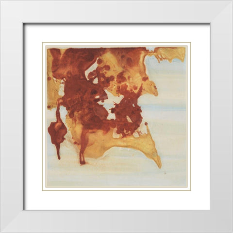 Evanescence 28 White Modern Wood Framed Art Print with Double Matting by Dag, Inc.