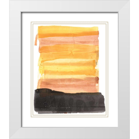 Evanescence 30 White Modern Wood Framed Art Print with Double Matting by Dag, Inc.