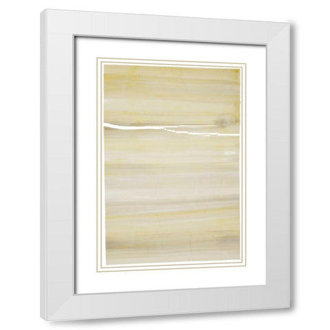 Evanescence 32 White Modern Wood Framed Art Print with Double Matting by Dag, Inc.