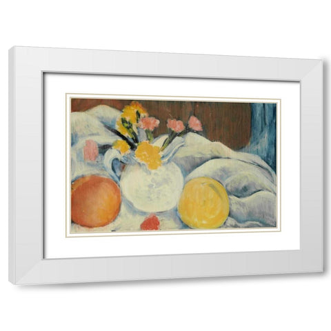 Seasons 1 White Modern Wood Framed Art Print with Double Matting by Dag, Inc.