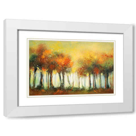 Hinterland 6 White Modern Wood Framed Art Print with Double Matting by Dag, Inc.