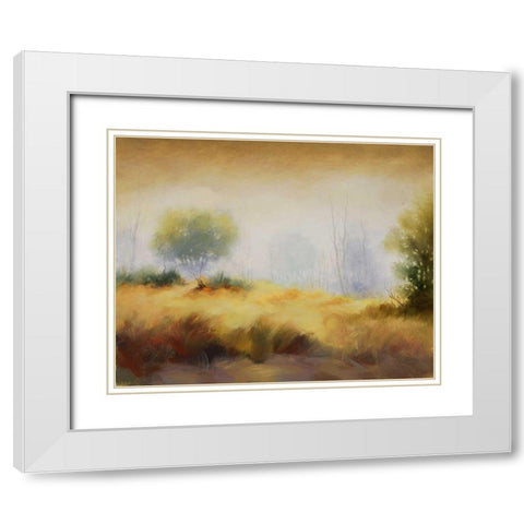 Hinterland 10 White Modern Wood Framed Art Print with Double Matting by Dag, Inc.