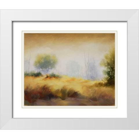 Hinterland 10 White Modern Wood Framed Art Print with Double Matting by Dag, Inc.