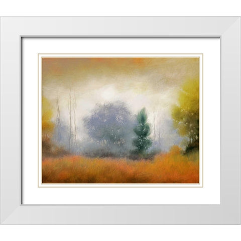 Hinterland 11 White Modern Wood Framed Art Print with Double Matting by Dag, Inc.