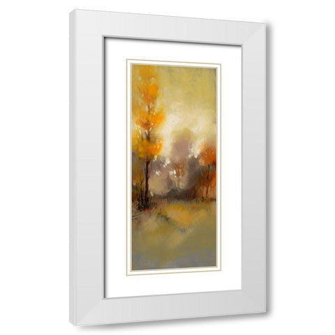 Hinterland 25 White Modern Wood Framed Art Print with Double Matting by Dag, Inc.
