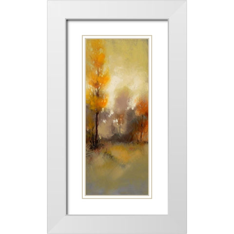 Hinterland 25 White Modern Wood Framed Art Print with Double Matting by Dag, Inc.
