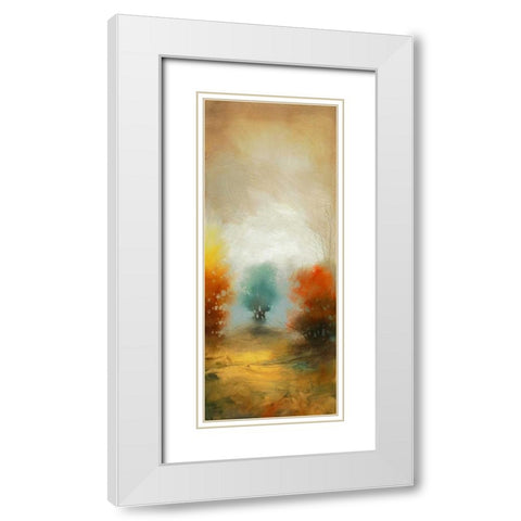 Hinterland 32 White Modern Wood Framed Art Print with Double Matting by Dag, Inc.