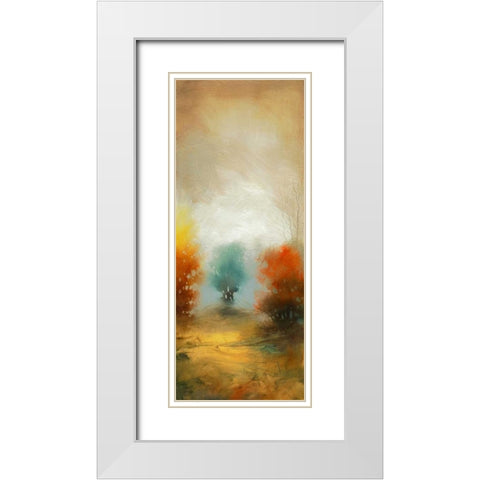 Hinterland 32 White Modern Wood Framed Art Print with Double Matting by Dag, Inc.