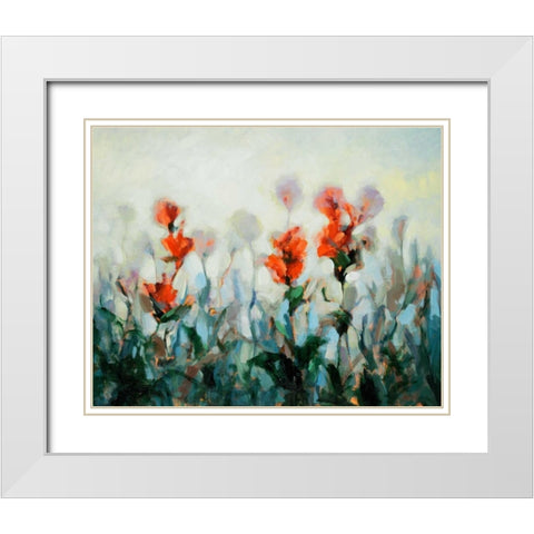 Ode to Monet 3 White Modern Wood Framed Art Print with Double Matting by Dag, Inc.
