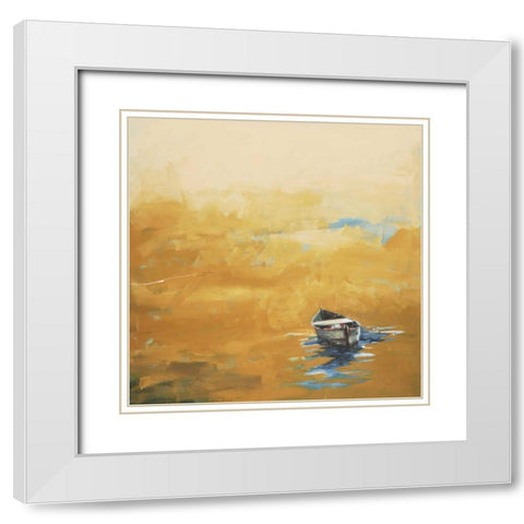 Set Sail 2 White Modern Wood Framed Art Print with Double Matting by Dag, Inc.