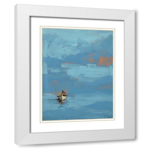 Set Sail 8 White Modern Wood Framed Art Print with Double Matting by Dag, Inc.
