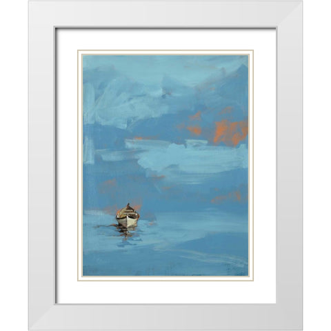 Set Sail 8 White Modern Wood Framed Art Print with Double Matting by Dag, Inc.